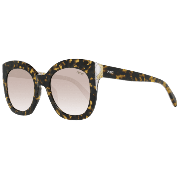 Pucci Quadrat Sonnenbrille EP0097 5152F in Mehrfarbig – 45° Seitenansicht