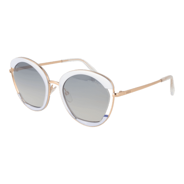 Pucci Schmetterling Sonnenbrille EP0099 5424B in Gold – 45° Seitenansicht