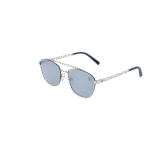 Timberland Pilotenbrille Sonnenbrille TB9168 5510D in Silber – 45° Seitenansicht