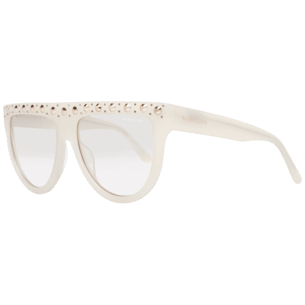 Marciano by Guess Rund Sonnenbrille GM0795 5625F in Weiß – 45° Seitenansicht