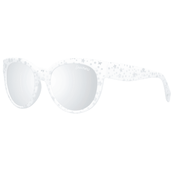 Skechers Katzenaugen Sonnenbrille SE9034 4726C in Weiß – 45° Seitenansicht
