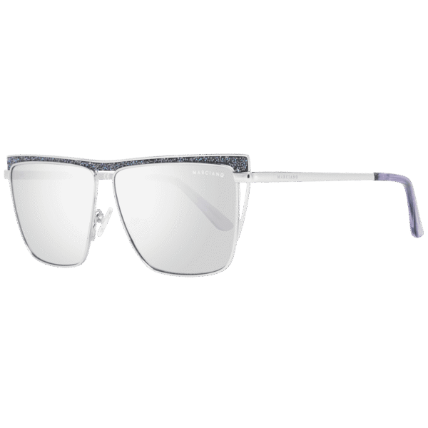 Marciano by Guess Trapez Sonnenbrille GM0797 5710Z in Silber – 45° Seitenansicht