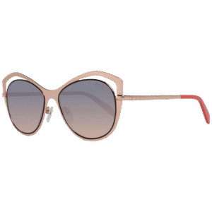 Pucci Schmetterling Sonnenbrille EP0130 5628B in Rosé Gold – 45° Seitenansicht