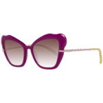 Pucci Schmetterling Sonnenbrille EP0135 5575F in Lila – 45° Seitenansicht