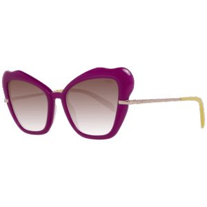 Pucci Schmetterling Sonnenbrille EP0135 5575F in Lila – 45° Seitenansicht