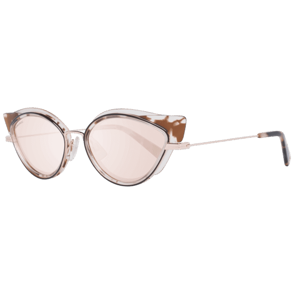 Dsquared2 Sonnenbrille DQ0336 5455U – 45° Seitenansicht Dsquared2 Katzenaugen Sonnenbrille DQ0336 5455U in Braun – 45° Seitenansicht