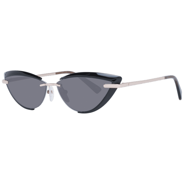 Web Katzenaugen Sonnenbrille WE0283 5601A in Schwarz – 45° Seitenansicht