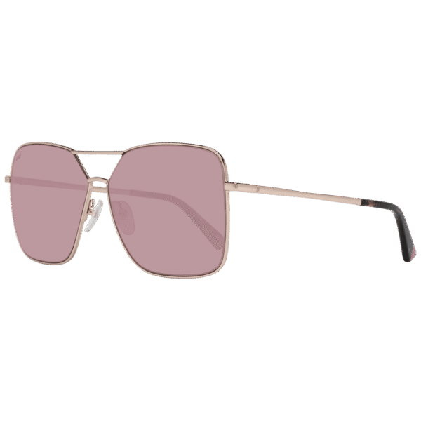 Web Sonnenbrille WE0285 5933U – 45° Seitenansicht Web Rechteck Sonnenbrille WE0285 5933U in Rosé Gold – 45° Seitenansicht