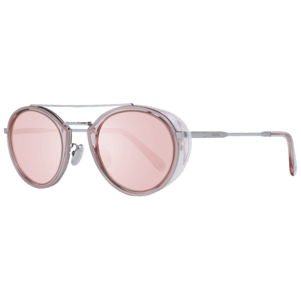 Omega Pilotenbrille Sonnenbrille OM0021-H 5272U in Rosa – 45° Seitenansicht