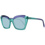 Pucci Katzenaugen Sonnenbrille EP0145 5687V in Grün – 45° Seitenansicht