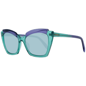 Pucci Katzenaugen Sonnenbrille EP0145 5687V in Grün – 45° Seitenansicht