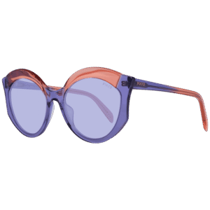 Pucci Schmetterling Sonnenbrille EP0146 5683Y in Lila – 45° Seitenansicht