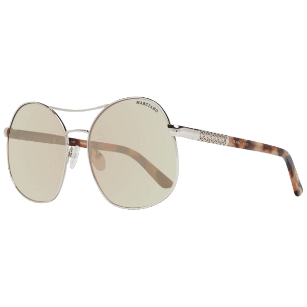 Marciano by Guess Pilotenbrille Sonnenbrille GM0807 6232B in Rosé Gold – 45° Seitenansicht