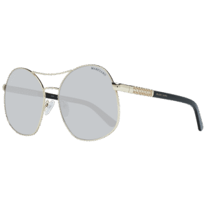 Marciano by Guess Oval Sonnenbrille GM0807 6232C in Gold – 45° Seitenansicht