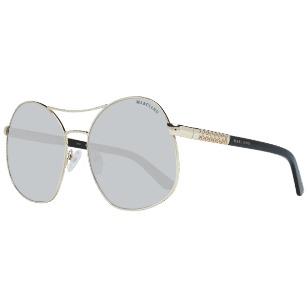 Marciano by Guess Oval Sonnenbrille GM0807 6232C in Gold – 45° Seitenansicht