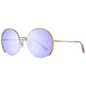 Swarovski Rund Sonnenbrille SK0280-H 5632W in Gold – 45° Seitenansicht