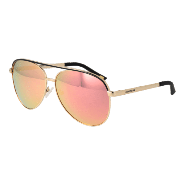 Skechers Pilotenbrille Sonnenbrille SE6111 6232U in Gold – 45° Seitenansicht