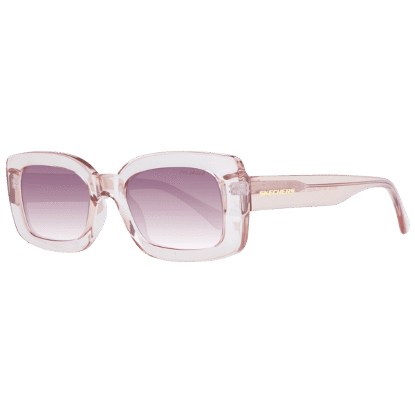 Skechers Rechteck Sonnenbrille SE6103 5372H in Rosa – 45° Seitenansicht