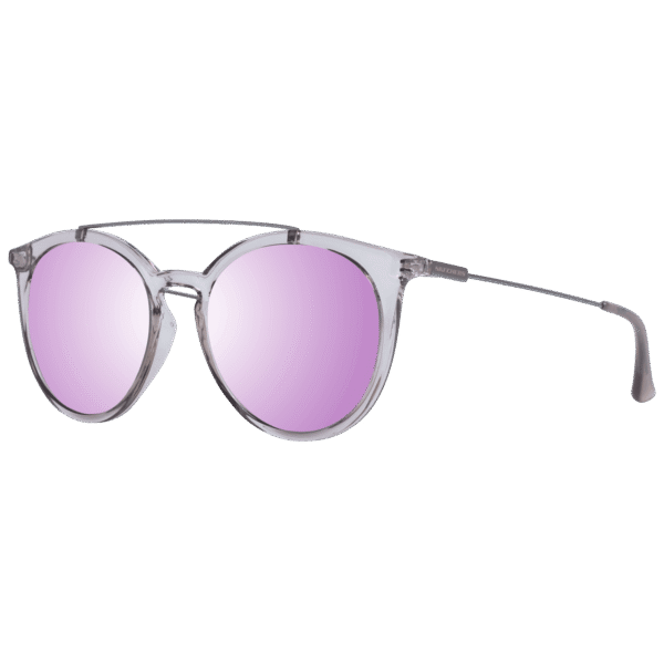 Skechers Rund Sonnenbrille SE6107 5120U in Grau – 45° Seitenansicht