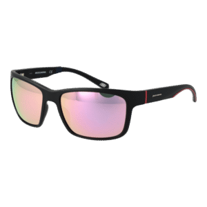 Skechers Quadrat Sonnenbrille SE6117 5802U in Schwarz – 45° Seitenansicht