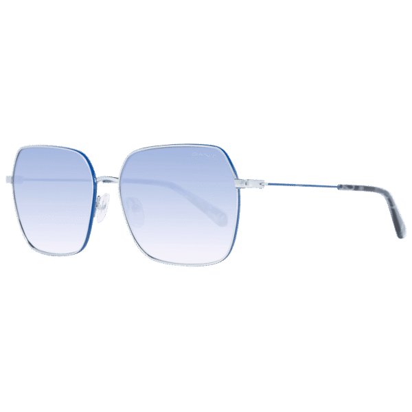 Gant Rechteck Sonnenbrille GA8083 6010W in Silber – 45° Seitenansicht