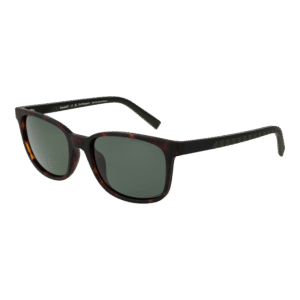 Timberland Rechteck Sonnenbrille TB9243 5652R in Braun – 45° Seitenansicht