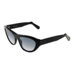 GCDS Katzenaugen Sonnenbrille GD0010 5801B in Schwarz – 45° Seitenansicht