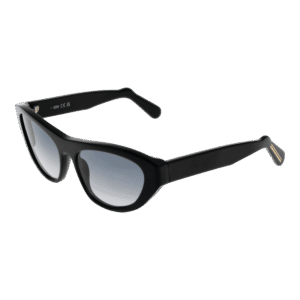 GCDS Katzenaugen Sonnenbrille GD0010 5801B in Schwarz – 45° Seitenansicht