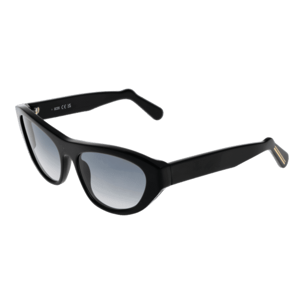 GCDS Katzenaugen Sonnenbrille GD0010 5801B in Schwarz – 45° Seitenansicht