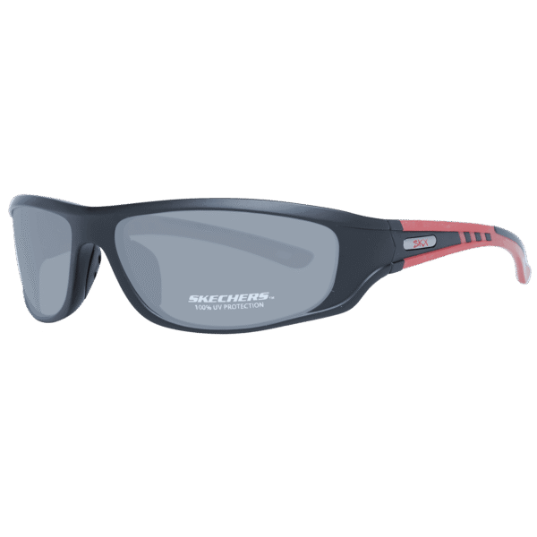 Skechers Rechteck Sonnenbrille SE9068 6102A in Schwarz – 45° Seitenansicht