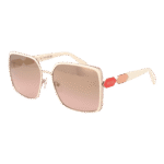 Pucci Quadrat Sonnenbrille EP0169 6024G in Creme – 45° Seitenansicht