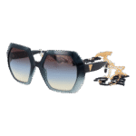 Guess Quadrat Sonnenbrille GU7786 5786W in Blau – 45° Seitenansicht