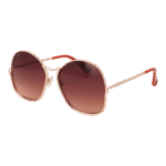 Max Mara Schmetterling Sonnenbrille MM0005 6028F in Rosé Gold – 45° Seitenansicht