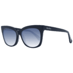 Max Mara Katzenaugen Sonnenbrille MM0009 5590W in Blau – 45° Seitenansicht
