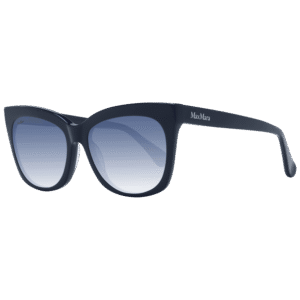 Max Mara Katzenaugen Sonnenbrille MM0009 5590W in Blau – 45° Seitenansicht