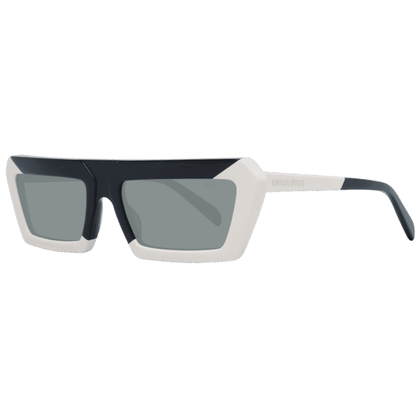 Pucci Rechteck Sonnenbrille EP0175 5604A in Mehrfarbig – 45° Seitenansicht