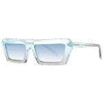 Pucci Rechteck Sonnenbrille EP0175 5689P in Türkis – 45° Seitenansicht