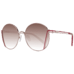 Pucci Rund Sonnenbrille EP0180 5828F in Rosé Gold – 45° Seitenansicht