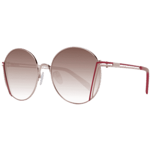 Pucci Rund Sonnenbrille EP0180 5828F in Rosé Gold – 45° Seitenansicht