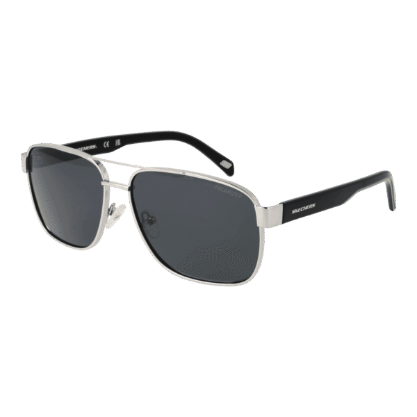 Skechers Pilotenbrille Sonnenbrille SE6160 6310D in Silber – 45° Seitenansicht