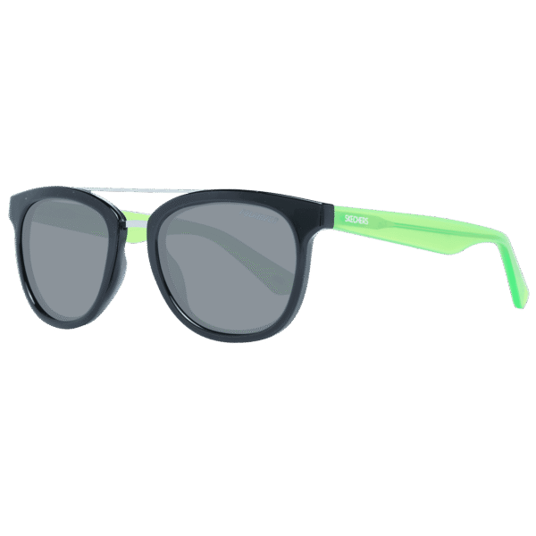 Skechers Quadrat Sonnenbrille SE9079 4801D in Schwarz – 45° Seitenansicht