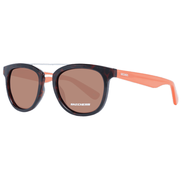 Skechers Sonnenbrille SE9079 4852H – 45° Seitenansicht Skechers Quadrat Sonnenbrille SE9079 4852H in Braun – 45° Seitenansicht