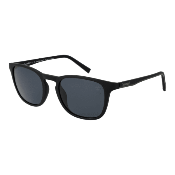 Timberland Quadrat Sonnenbrille TB9265 5302D in Schwarz – 45° Seitenansicht