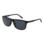 Timberland Rechteck Sonnenbrille TB9266 5702D in Schwarz – 45° Seitenansicht