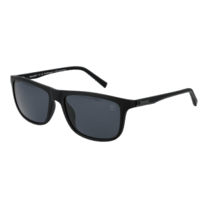 Timberland Rechteck Sonnenbrille TB9266 5702D in Schwarz – 45° Seitenansicht