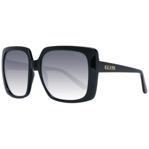 Guess Rechteck Sonnenbrille GF6142 5701B in Schwarz – 45° Seitenansicht