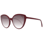 Pucci Schmetterling Sonnenbrille EP0182 5866T in Rot – 45° Seitenansicht