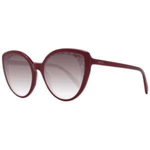 Pucci Schmetterling Sonnenbrille EP0182 5866T in Rot – 45° Seitenansicht