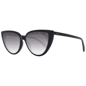 Pucci Katzenaugen Sonnenbrille EP0183 5801F in Schwarz – 45° Seitenansicht