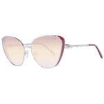 Pucci Katzenaugen Sonnenbrille EP0186 6116T in Silber – 45° Seitenansicht